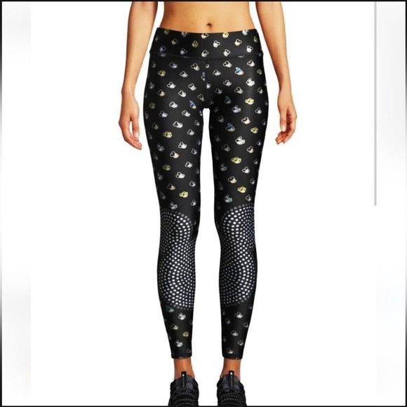 Terez Pants - Terez Disney The Many Faces of Mickey Mouse Tall Band Black Medium Leggings AOP
